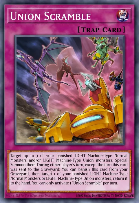 Union Scramble trading card