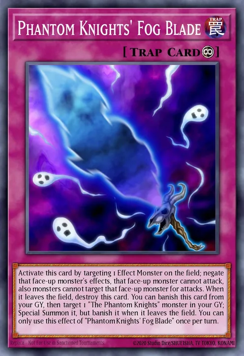 Phantom Knights' Fog Blade trading card