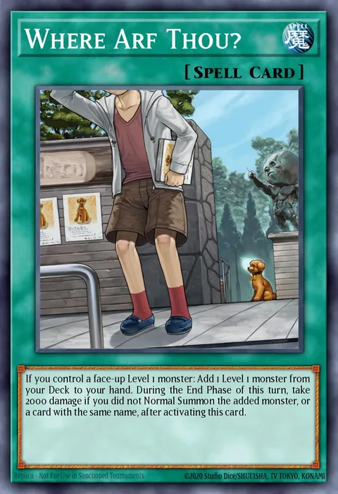 Where Arf Thou? trading card