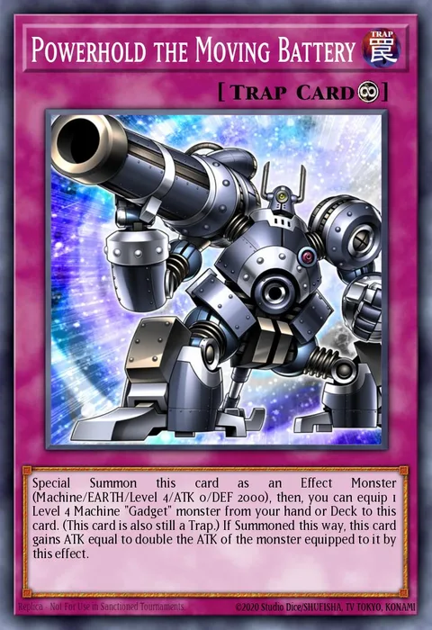 Powerhold the Moving Battery trading card