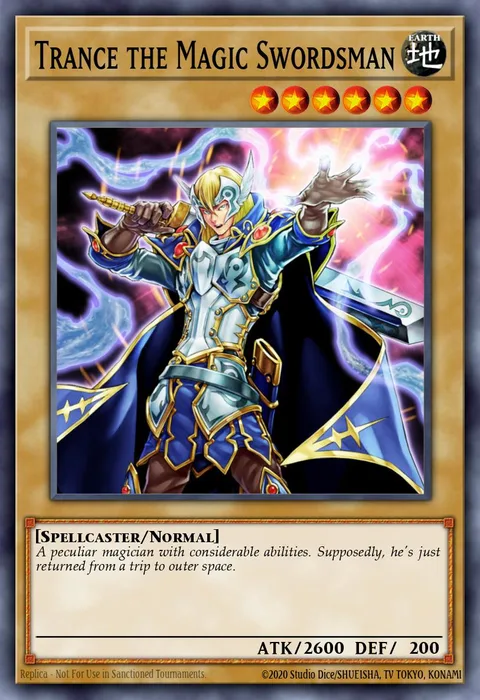 Trance the Magic Swordsman trading card