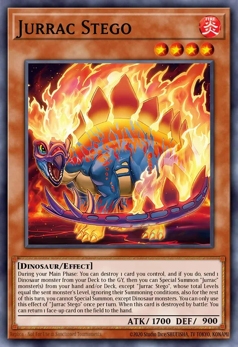 Jurrac Stego trading card