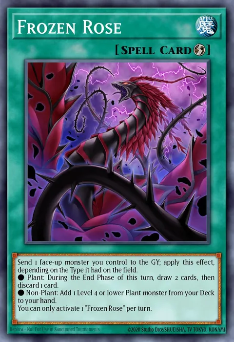 Frozen Rose trading card