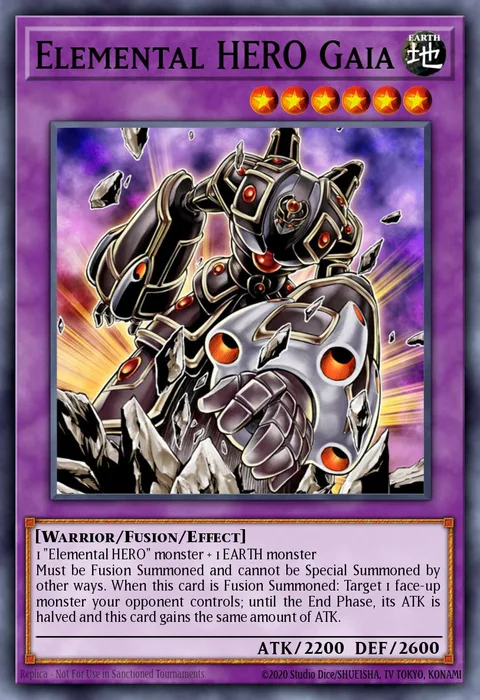 Elemental HERO Gaia trading card