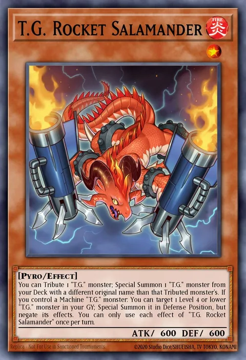 T.G. Rocket Salamander trading card