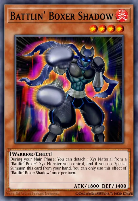 Battlin' Boxer Shadow trading card