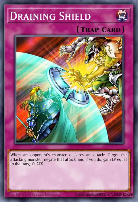 Draining Shield trading card