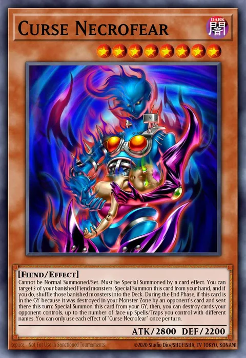 Curse Necrofear trading card