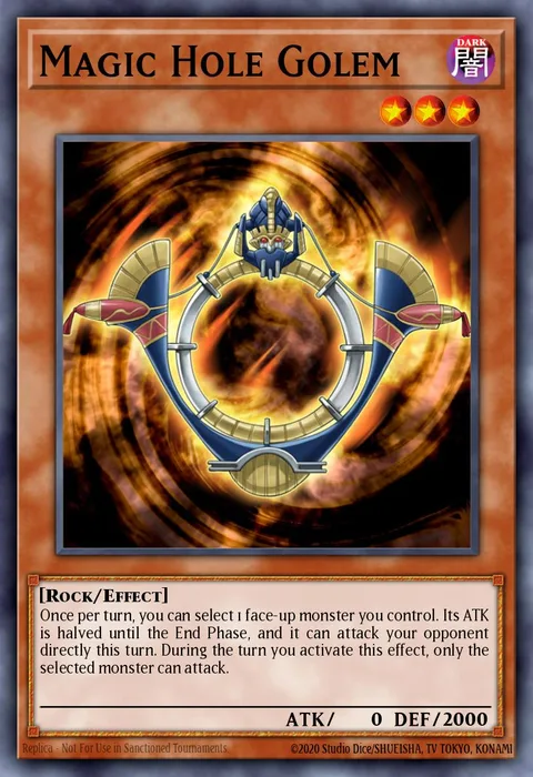 Magic Hole Golem trading card