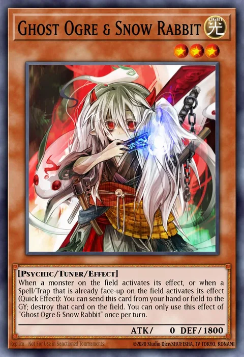 Ghost Ogre & Snow Rabbit trading card