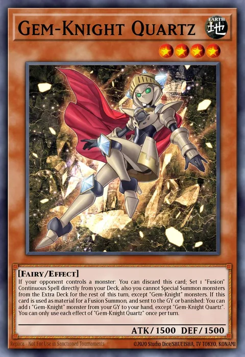 Gem-Knight Quartz trading card