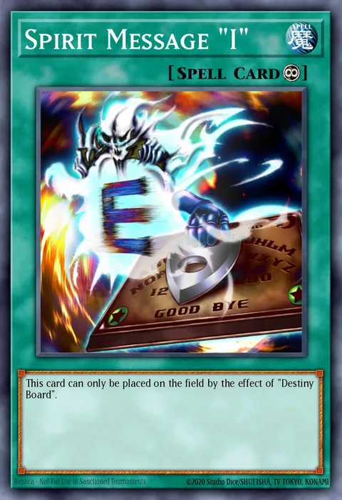 Spirit Message "I" trading card