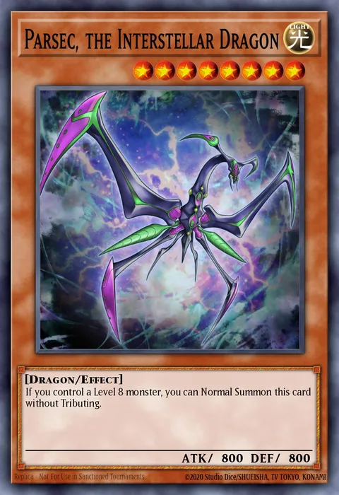 Parsec, the Interstellar Dragon trading card