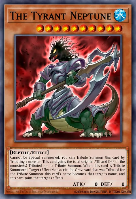 The Tyrant Neptune trading card