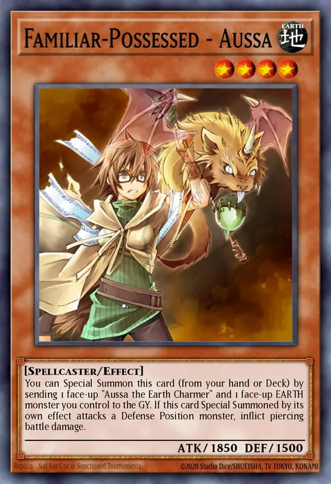 Familiar-Possessed - Aussa trading card