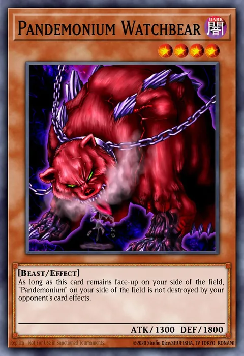 Pandemonium Watchbear trading card