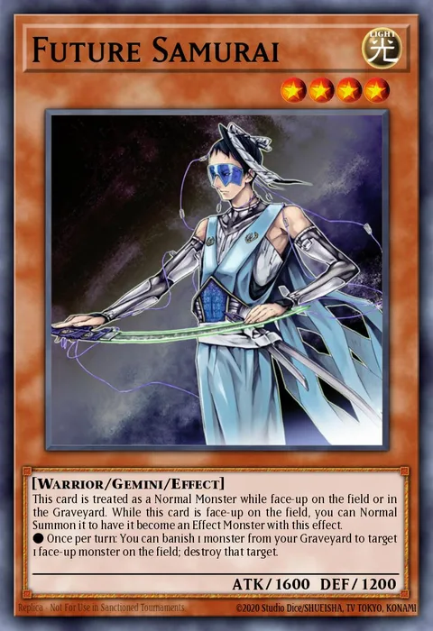 Future Samurai trading card