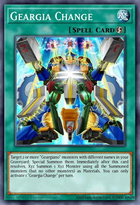 Geargia Change trading card
