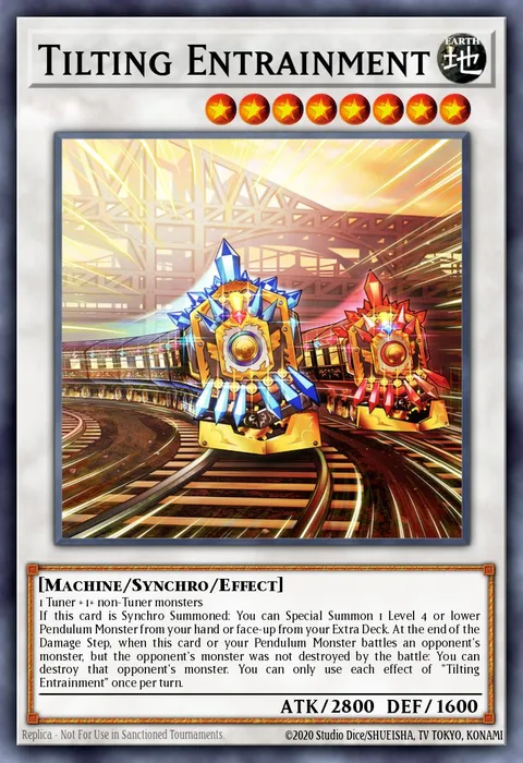 Tilting Entrainment trading card
