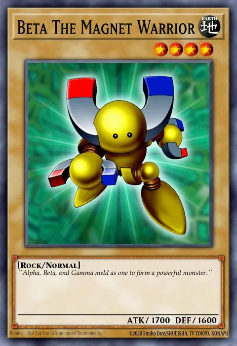 Beta The Magnet Warrior trading card