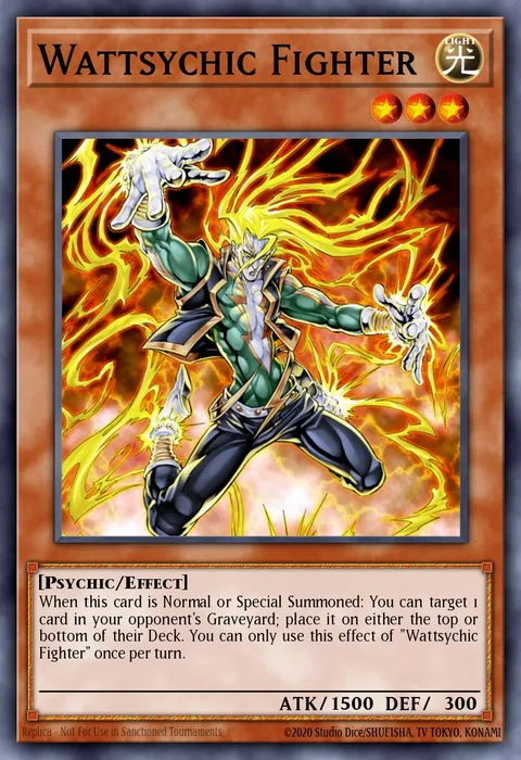 Wattsychic Fighter trading card