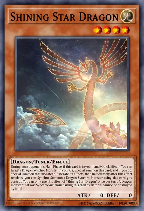 Shining Star Dragon trading card