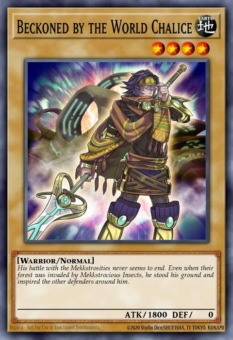 Beckoned by the World Chalice trading card