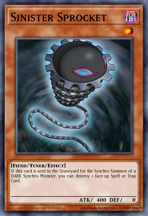 Sinister Sprocket trading card
