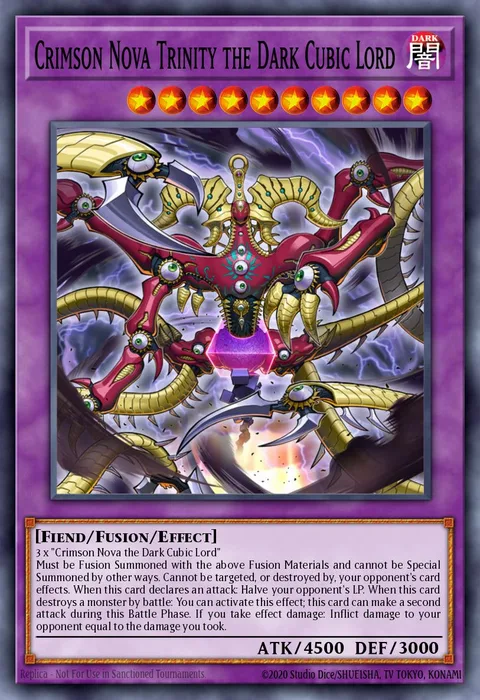 Crimson Nova Trinity the Dark Cubic Lord trading card