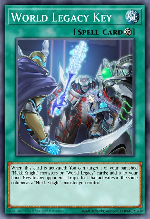 World Legacy Key trading card