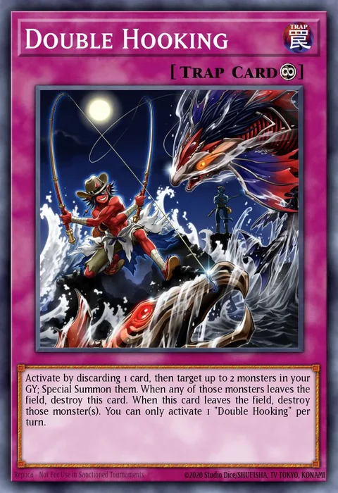 Double Hooking trading card