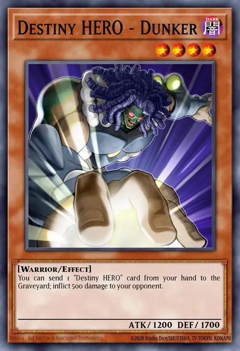 Destiny HERO - Dunker trading card