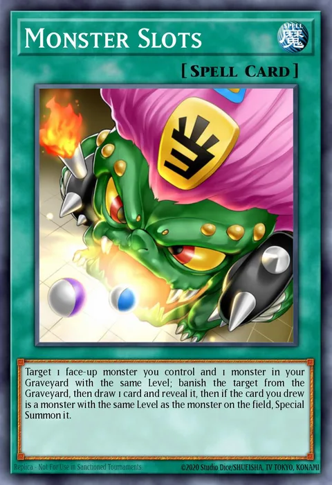 Monster Slots trading card
