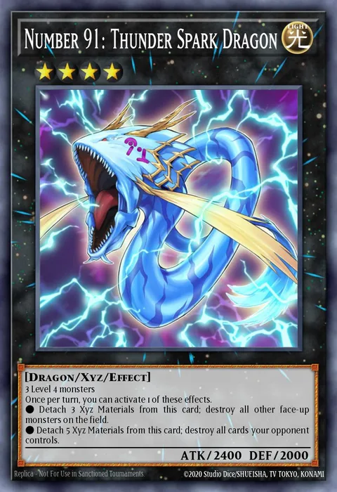 Number 91: Thunder Spark Dragon trading card