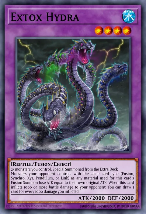 Extox Hydra trading card