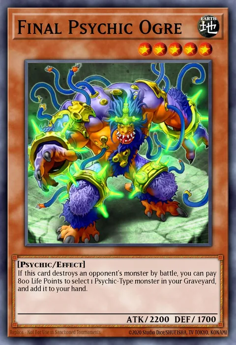 Final Psychic Ogre trading card