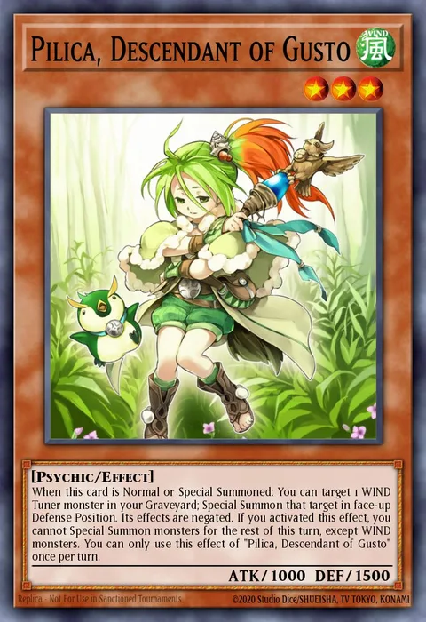 Pilica, Descendant of Gusto trading card