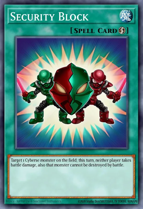 Security Block trading card