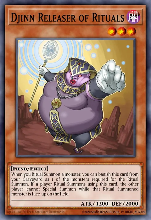 Djinn Releaser of Rituals trading card
