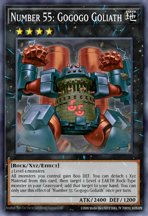 Number 55: Gogogo Goliath trading card