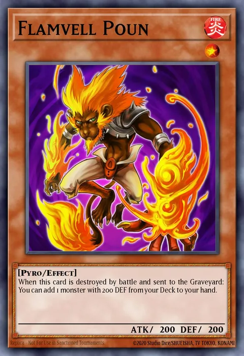 Flamvell Poun trading card