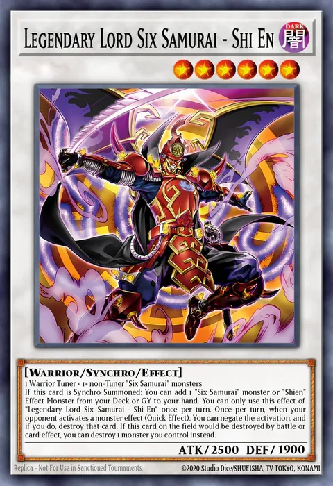 Legendary Lord Six Samurai - Shi En trading card