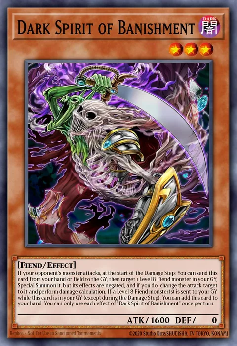 Dark Spirit of Banishment trading card