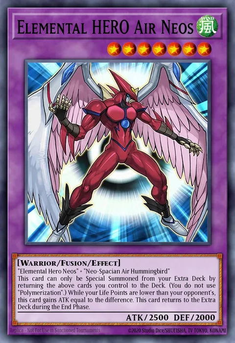 Elemental HERO Air Neos trading card