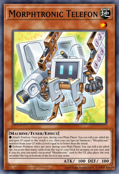 Morphtronic Telefon trading card