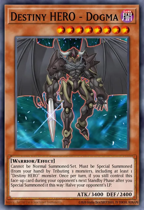 Destiny HERO - Dogma trading card