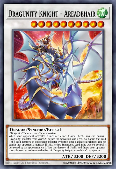 Dragunity Knight - Areadbhair trading card