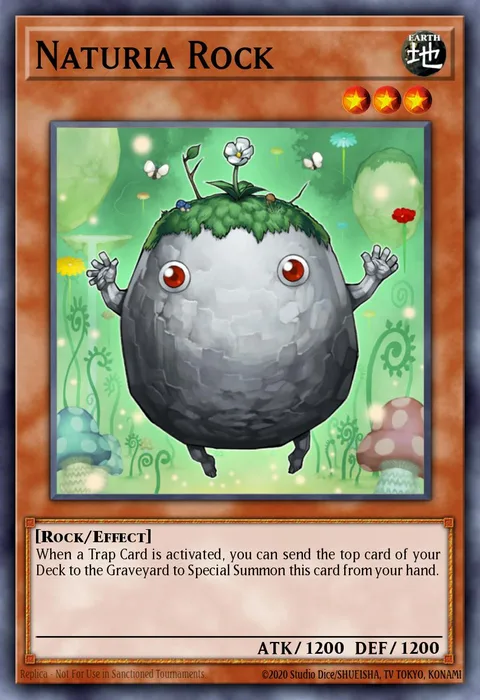 Naturia Rock trading card