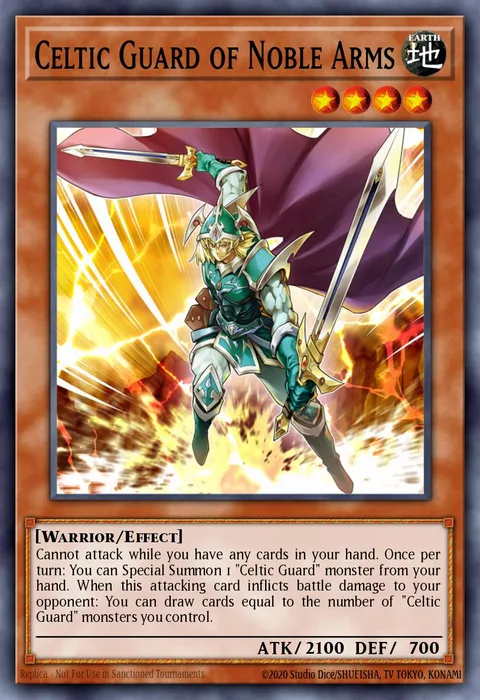 Celtic Guard of Noble Arms trading card