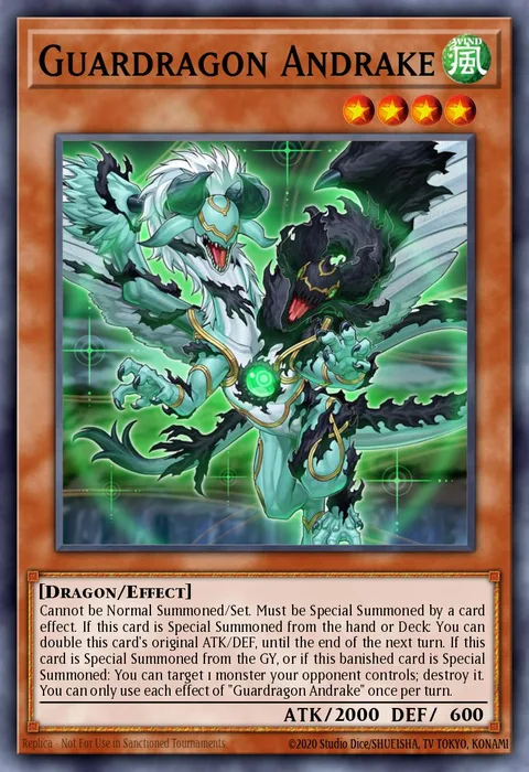 Guardragon Andrake trading card